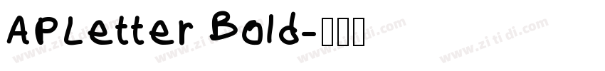 APLetter Bold字体转换